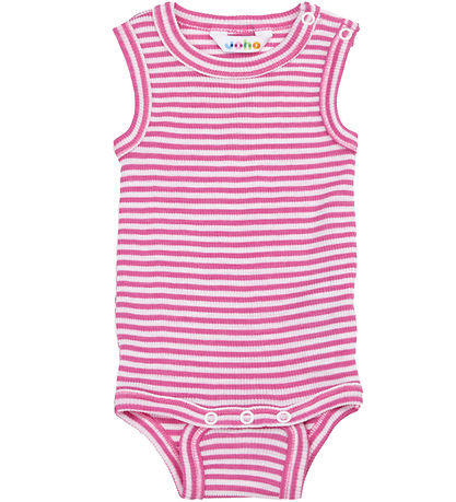 Joha Bodysuit Sleeveless - Rib - Wool/Silk - Off White/Pink