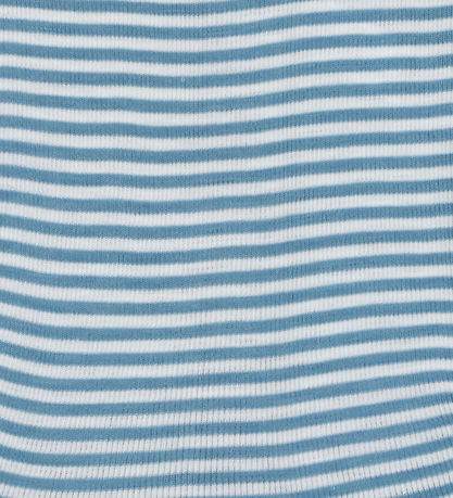 Joha Leggings - Rib - Wool/Silk - Off White/Blue