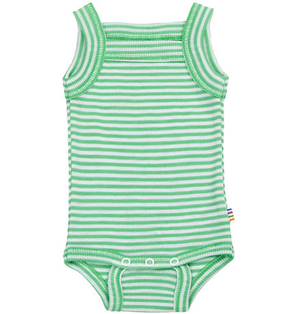 Joha Bodysuit Sleeveless - Rib - Wool/Silk - Off White/Green