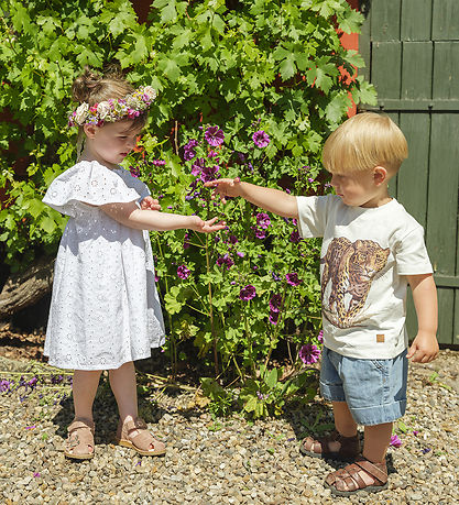Hust and Claire T-shirt - Anton - Ivory w. Leopard