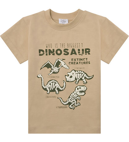Hust and Claire Stuttermabolur - Anton - Pale Khaki M. Risaeðlur