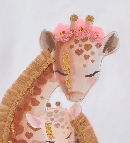 Hust and Claire Stuttermabolur - Alma - White M. Glitter