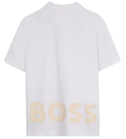 BOSS Polo - Weiß m. Print