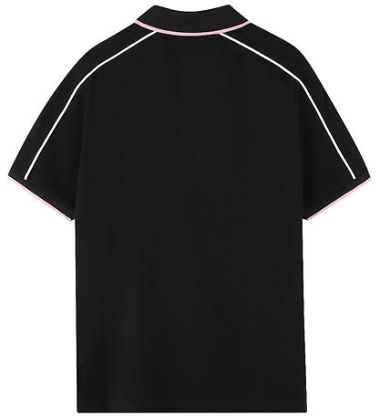 BOSS Polo - Team BOSS - Svart M. Bleikt