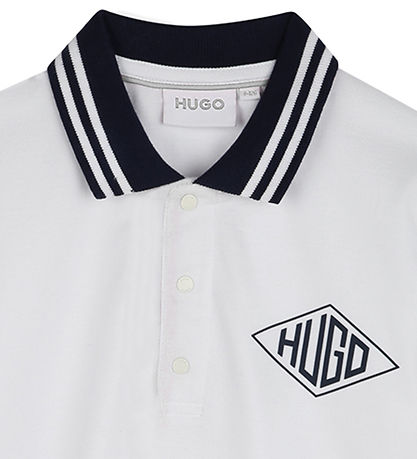 HUGO Polo - Weiß m. Navy