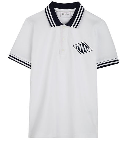 HUGO Polo - Weiß m. Navy