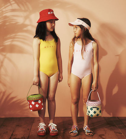 Marni Badeanzug - Soft Pink m. Print