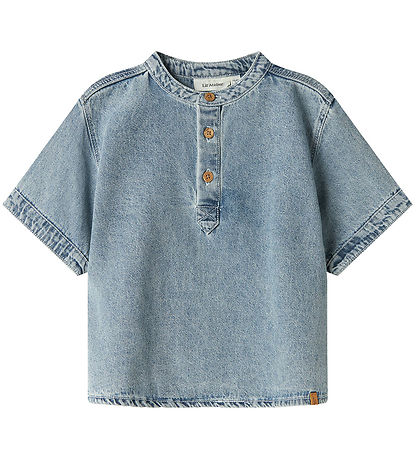 Lil' Atelier Stuttermabolur - NmmFundo - Medium+ Blue Denim