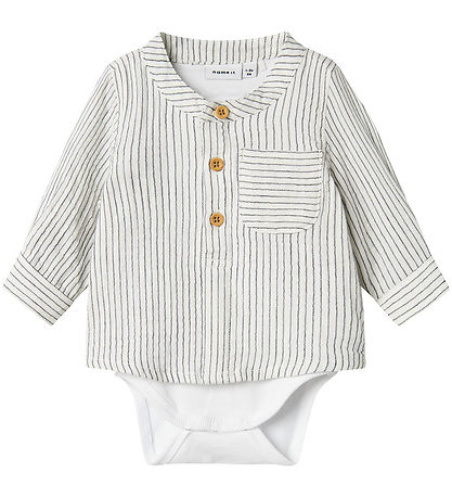 Name It Shirt Bodysuit l/s - NbmFedanne - Navy Blazer/Cloud Danc