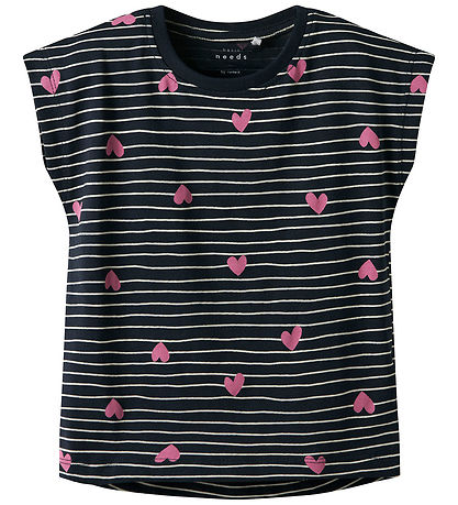 Name It Stuttermabolur - NmfVigga - Dark Sapphire/Hearts