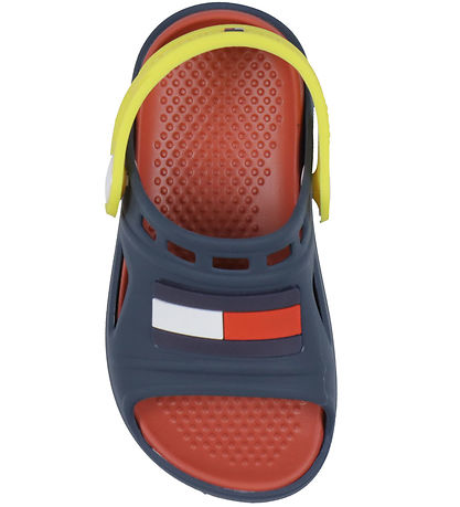 Sandales Tommy Hilfiger - Confortable - Bleu/Jaune