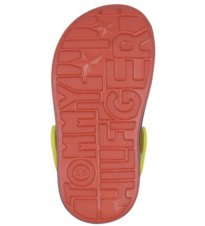 Sandales Tommy Hilfiger - Confortable - Bleu/Jaune