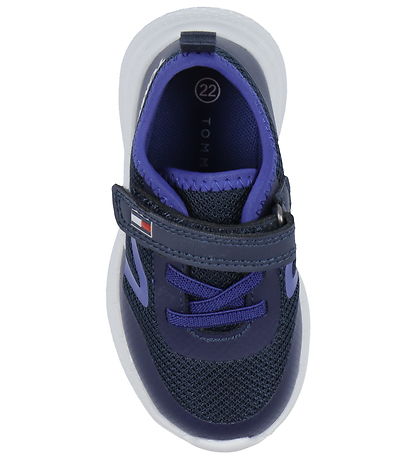 Tommy Hilfiger Skór - Lace Upp/Franskur rennilás Strigaskór - Bl