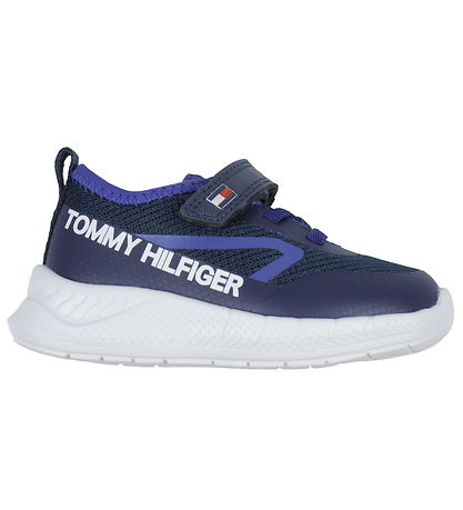 Tommy Hilfiger Skór - Lace Upp/Franskur rennilás Strigaskór - Bl