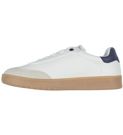 Tommy Hilfiger Skór - Striped Lace Upp Strigaskór - Drapplitað/O