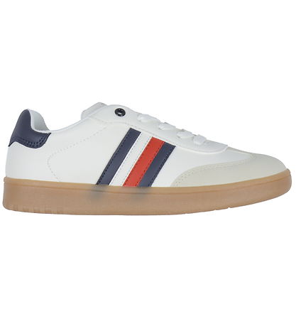 Tommy Hilfiger Skór - Striped Lace Upp Strigaskór - Drapplitað/O