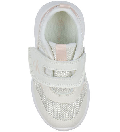 Calvin Klein Skor - Låg söt Lace-Up - Off White/Powder Rose