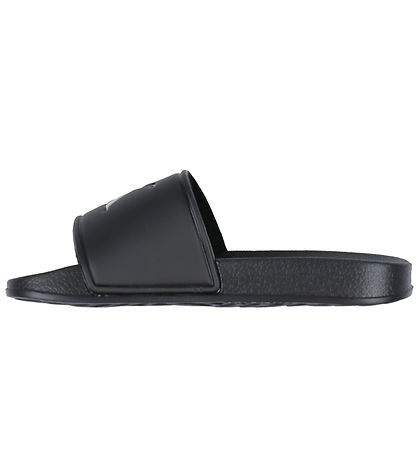Calvin Klein Strandsandaler - Logo Print Pool Slide - Svart