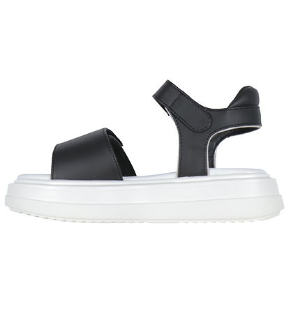 Calvin Klein Sandalar - Franskur rennilás - Svart/Silfur
