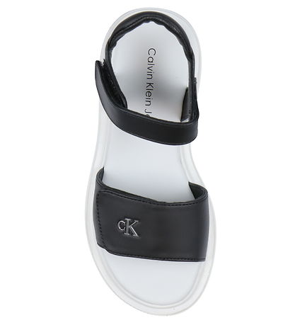 Calvin Klein Sandalar - Franskur rennilás - Svart/Silfur