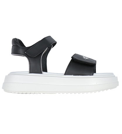 Calvin Klein Sandalar - Franskur rennilás - Svart/Silfur