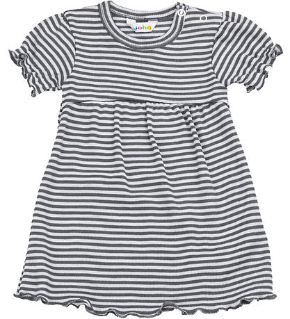 Joha Kleid - Rib - Wolle/Seide - Dunkelgrau