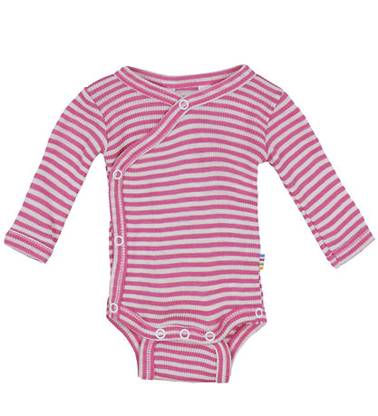 Joha Wikkelromper - Rib - Wol/Zijde - Roze