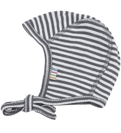 Joha Babymuts - Rib - Wol/Zijde - Donkergrijs