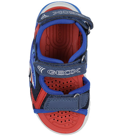 Geox Sandals w. Light - Cyberdrone - Navy/Red