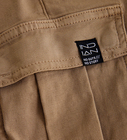 Indverskt Blue Jeans Stuttbuxur - Desert Sandur