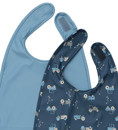 CeLaVi Lätzchen - 2er-Pack - Lang - PU - Blue Himmel