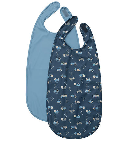 CeLaVi Lätzchen - 2er-Pack - Lang - PU - Blue Himmel