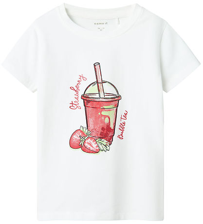 Name It Stuttermabolur - NmfFoji - Bright White