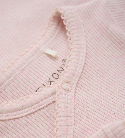 Fixoni Wrap Bodysuit l/s - Rib - Hushed Violet Melange