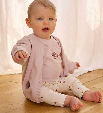 Fixoni Cardigan - Knitted - Gray Lilac