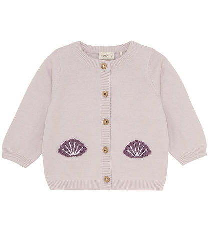 Fixoni Cardigan - Knitted - Gray Lilac