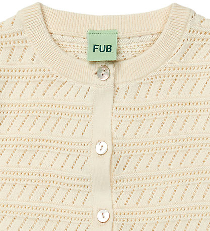 FUB Cardigan - Prjónað - Ecru