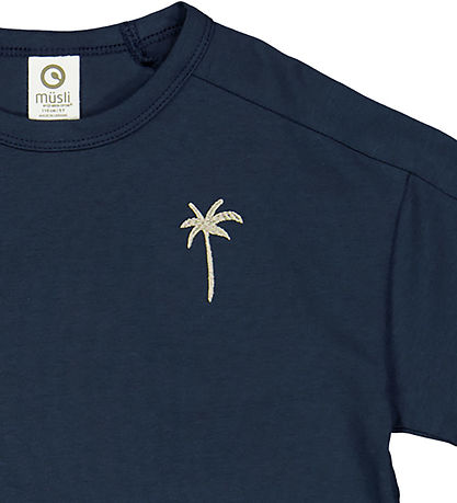 Müsli Stuttermabolur - Palm - Nótt Blue