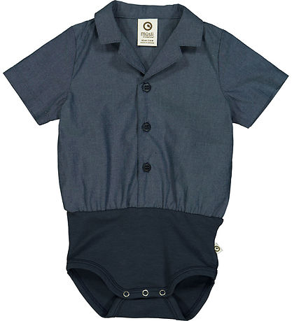 Müsli Hemdromper s/s - Chambray-Chambray