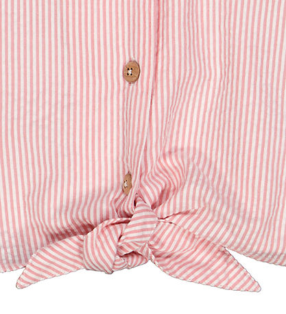 Müsli Skyrta - Seesucker - Crop - Hárnæring Cream/Bubblegum