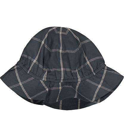 Müsli Sommarhatt - Check - Natt Blue/Kaschmir