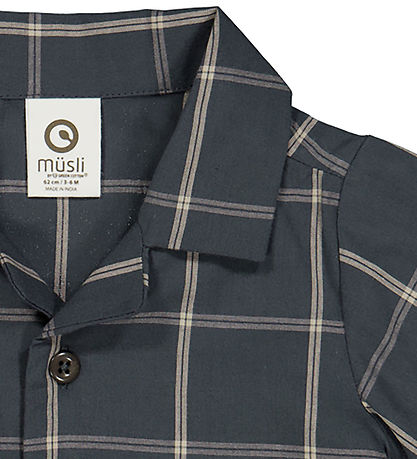 Müsli Overhemd - Check - Nacht Blue/Kasjmier
