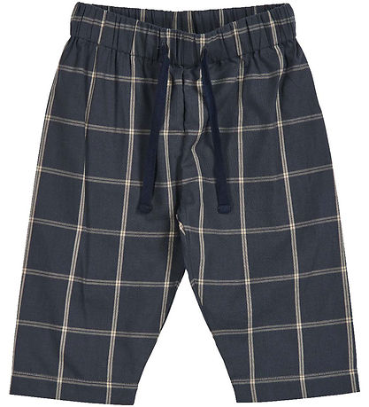 Müsli Trousers - Check - Night Blue/Chasmere