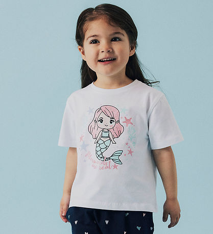 Name It T-Shirt - NmfFrejane - 2er-Pack - Lucent White/Sweet Trä