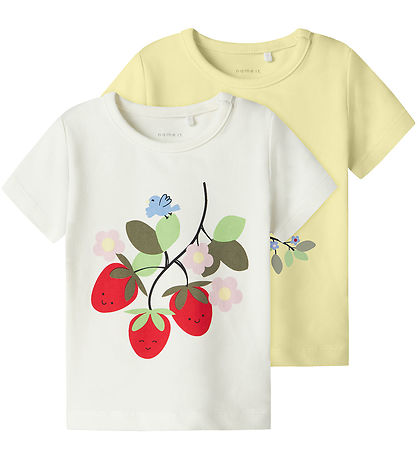 Name It T-Shirt - NmfFaberry - 2er-Pack - Cloud Tänzer/Pastel Ge