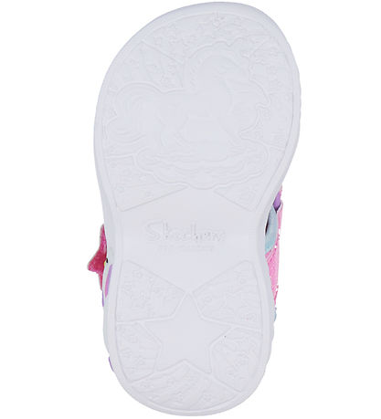 Skechers Sandalar M. Ljós - Dreamy Einhyrningur - Bleikt/Multi