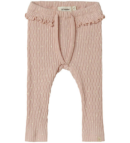 Lil' Atelier Leggings - NbfFiducia - Peach Svía