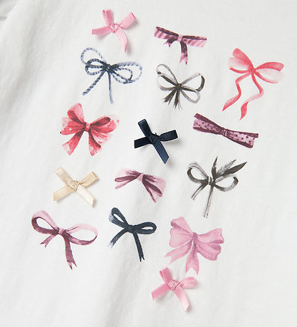 Name It T-shirt - NmfFilly - Bright White w. Bows