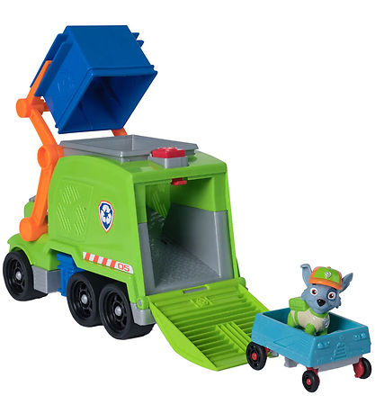 Paw Patrol Vörubíll - Rocky Crush N' Roll Endurvinnsla Truck