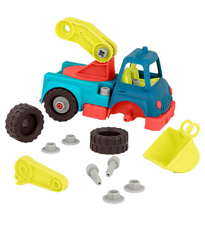 B. toys Bíll - Happy Skemmtiferðaskip - Taka í sundur Kranabíll 